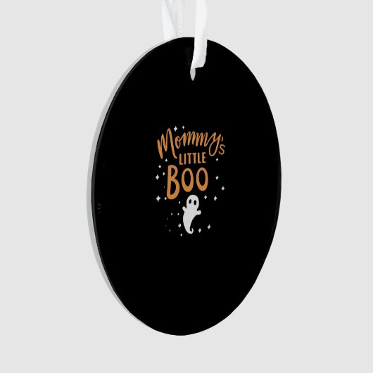 Mommys Little Boo Halloween Classic Design Ornament (voorkant)