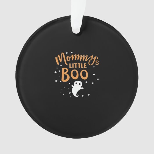 Mommys Little Boo Halloween Classic Design Ornament (voorkant)