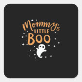 Mommys Little Boo Halloween Classic Design Vierkante Sticker (Voorkant)