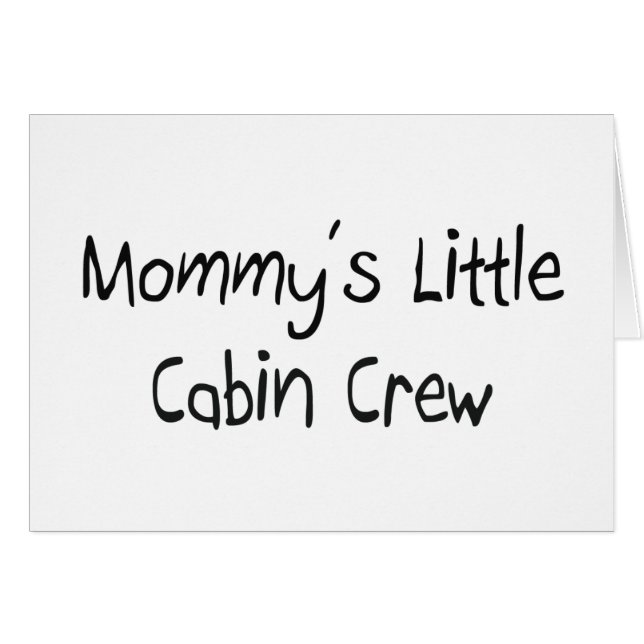 Mommys Little Cabin Crew (Voorkant Horizontaal)
