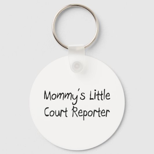 Mommys Little Court Reporter Sleutelhanger (Voorkant)