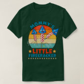 Mommys Little Firecracker 4th van juli T-shirt (Design voorkant)