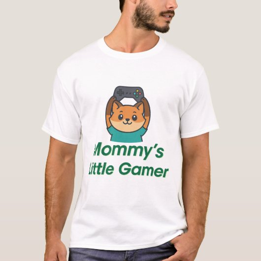 Mommy's Little Gamer - Schattige gaming ontwerp vo T-shirt (Voorkant)
