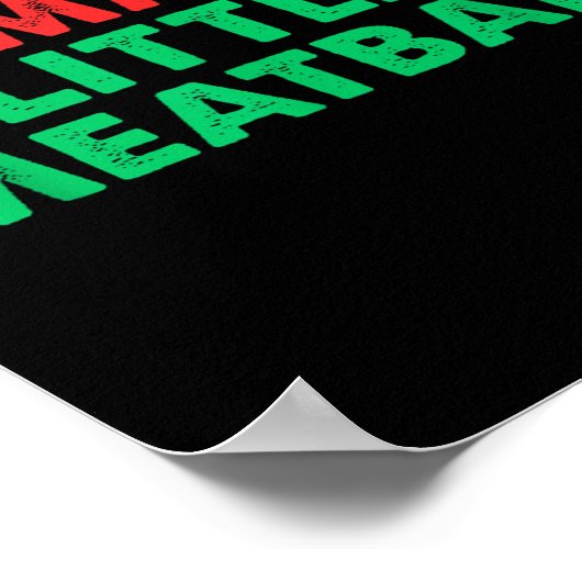 Mommy's Little Meatball Funny Italian Poster (Hoek)