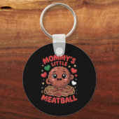Mommy's Little Meatball Love Italian Kid Funny Sleutelhanger (Voorkant)