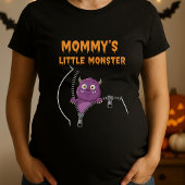 Mommys Little Monster Halloween Maternity T-shirt