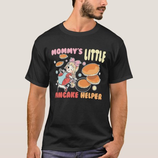 Mommys Little Pancake Helper Breakfast Pancake Lov T-shirt (Voorkant)