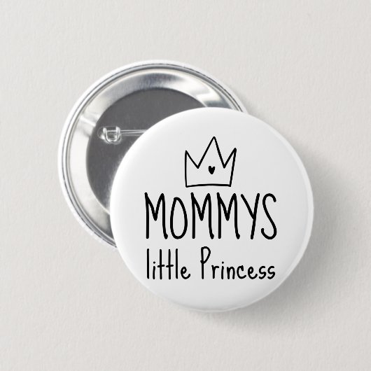 Mommys Little Princess Ronde Button 5,7 Cm (Voorkant /achterkant)