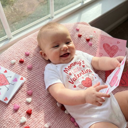 Mommy's Little Valentine Adorable Romper