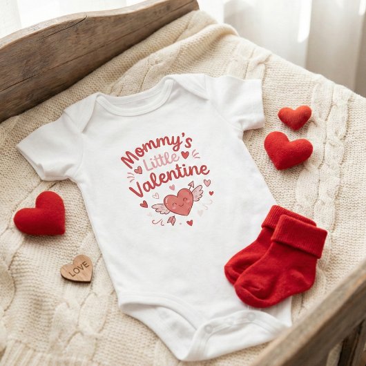 Mommy's Little Valentine Adorable Romper