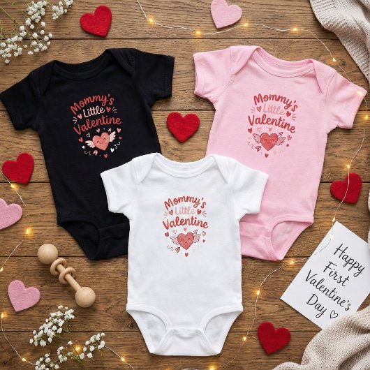 Mommy's Little Valentine Adorable Romper