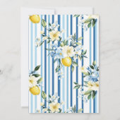  Mommy's Main Squeeze Lemon Blue Boy Baby Shower Kaart (Achterkant)