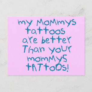 Mommys Tattoos Rock! Briefkaart