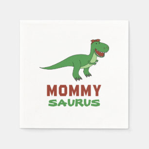Mommysaurus Dinosaur T-Rex Dino Mam Moederdag Servet