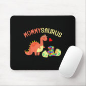 Mommysaurus puzzel dinosaurus dino autisme bewustz muismat (Met muis)