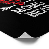 Momo Beer Kerstmis Pajama Red Pset Buffalo Famil Poster (Hoek)