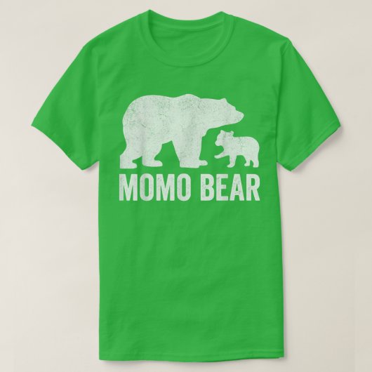 Momo Beer Moederdag oma Shirten, Funny Cub K T-shirt (Design voorkant)