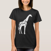 Momo Giraffe Moederdag Safari Zoo mama T-shirt (Voorkant)