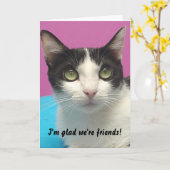 Momo - Ik ben blij dat we vrienden zijn! blanco Ka Kaart (Gele Bloem)