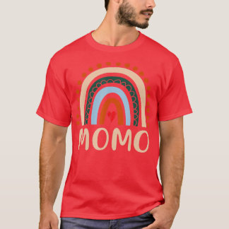 Momo Rainbow Grandma Cute Moederdag Funny Momo T-shirt