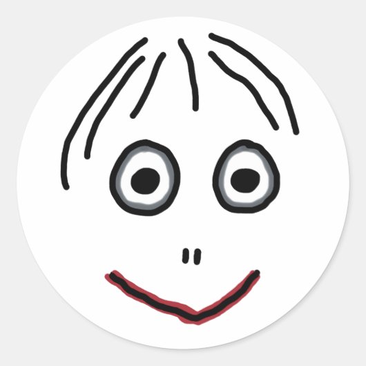 Momo Ronde Sticker (Voorkant)