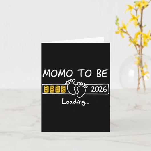 Momo To Be 2026 Loading Momo Est 2026  Kaart (Gele Bloem)