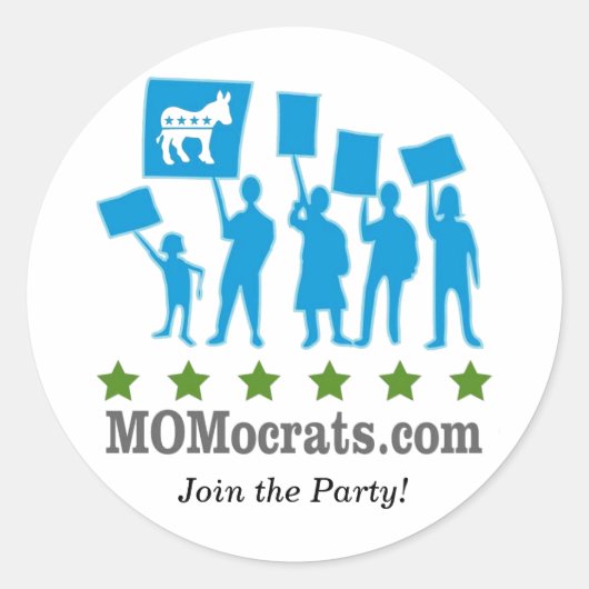 MOMocrats Stickers (Voorkant)