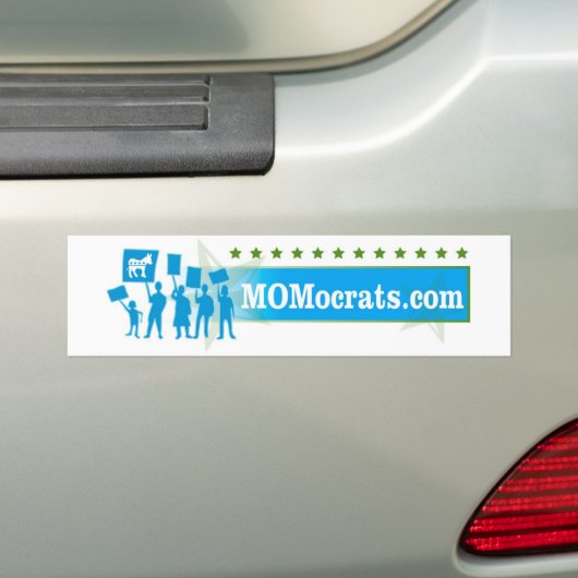 MOMocratten Bumpersticker (Op auto)