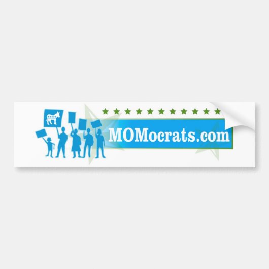 MOMocratten Bumpersticker (Voorkant)
