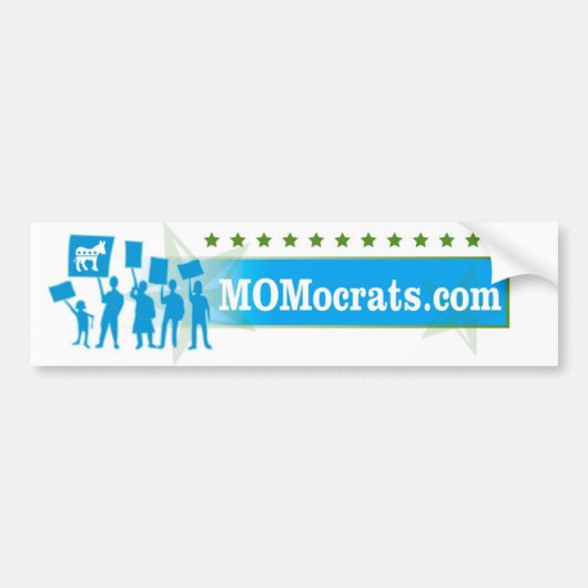 MOMocratten Bumpersticker (Voorkant)