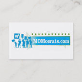 MOMocratten kaart sjabloon Visitekaartje (Achterkant)