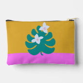 Momogram modern kleurrijk geel bloemig etui (Achterkant)