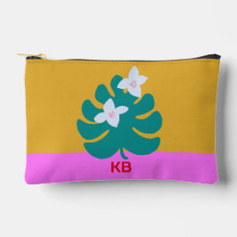 Momogram modern kleurrijk geel bloemig etui