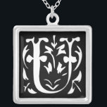 Momogram zilver Ketting<br><div class="desc">De Kettingen van Keepasje kiezen of Zilver Geplaatste Goudafwerking of Sterling Zilveren Unieke Aangepaste Aangepaste Aangepaste Aangepaste Aangepaste Aangepaste Aangepaste Aangepaste Aangepaste Aangepaste Aangepaste Aankomst voor kerstcadeau Wedding Wedding Party Kettingen - om achtergrondkleur te wijzigen - klik op Aanpassen - kies het laatste gereedschap in het keuzemenu en kies uit...</div>