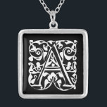 Momogram zilver Ketting<br><div class="desc">De Kettingen van Keepasje kiezen of Zilver Geplaatste Goudafwerking of Sterling Zilveren Unieke Aangepaste Aangepaste Aangepaste Aangepaste Aangepaste Aangepaste Aangepaste Aangepaste Aangepaste Aangepaste Aangepaste Aankomst voor kerstcadeau Wedding Wedding Party Kettingen - om achtergrondkleur te wijzigen - klik op Aanpassen - kies het laatste gereedschap in het keuzemenu en kies uit...</div>