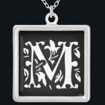 Momogram zilver Ketting<br><div class="desc">De Kettingen van Keepasje kiezen of Zilver Geplaatste Goudafwerking of Sterling Zilveren Unieke Aangepaste Aangepaste Aangepaste Aangepaste Aangepaste Aangepaste Aangepaste Aangepaste Aangepaste Aangepaste Aangepaste Aankomst voor kerstcadeau Wedding Wedding Party Kettingen - om achtergrondkleur te wijzigen - klik op Aanpassen - kies het laatste gereedschap in het keuzemenu en kies uit...</div>