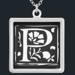 Momogram zilver Ketting<br><div class="desc">De Kettingen van Keepasje kiezen of Zilver Geplaatste Goudafwerking of Sterling Zilveren Unieke Aangepaste Aangepaste Aangepaste Aangepaste Aangepaste Aangepaste Aangepaste Aangepaste Aangepaste Aangepaste Aangepaste Aankomst voor kerstcadeau Wedding Wedding Party Kettingen - om achtergrondkleur te wijzigen - klik op Aanpassen - kies het laatste gereedschap in het keuzemenu en kies uit...</div>