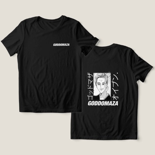 MOMOKO HEAD BW SKETCH Tri-Blend SHIRT (Ontwerp Voorkant & Achterkant)