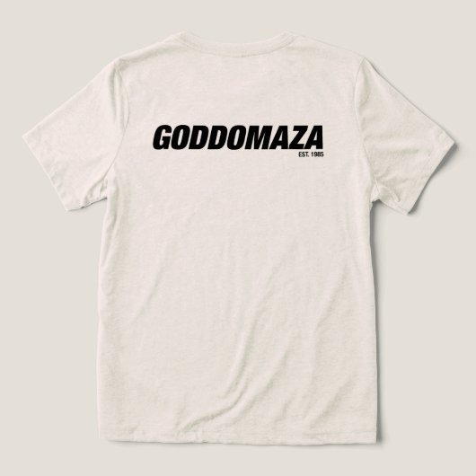 MOMOKO HEAD BW SKETCH Tri-Blend SHIRT (Design achterkant)