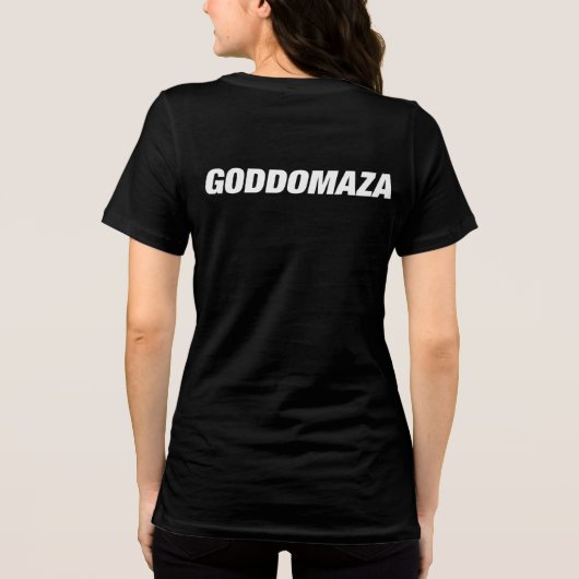 MOMOKO HEAD BW SKETCH Tri-Blend SHIRT (Achterkant)