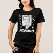 MOMOKO HEAD BW SKETCH Tri-Blend SHIRT (Voorkant)