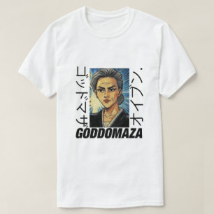 MOMOKO HOOFD GEKLEURD MANNEN WIT T-SHIRT
