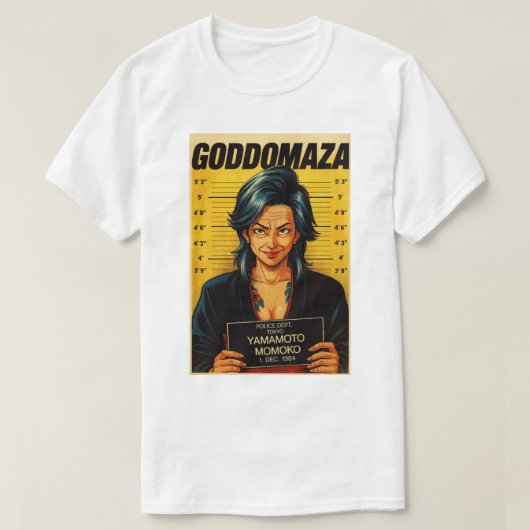MOMOKO MUGSHOT VINTAGE TEE T-SHIRT (Design voorkant)