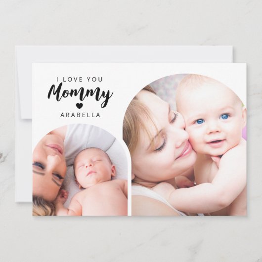 Momommy Photo Collage | Moederdag Feestdagenkaart (Voorkant)