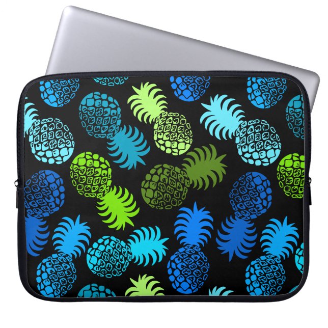 Momona Hawaiian Pineapple Neopreen Wetsuit Laptop Sleeve (Voorkant)