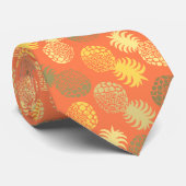 Momona Hawaiian Tropical Ananas Stropdas (Opgerold)