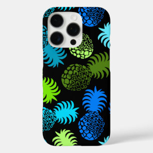 Momona Hawaiian Tropical Pineapple Blue iPhone 16 Pro Hoesje