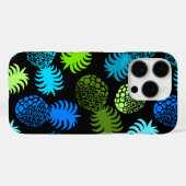 Momona Hawaiian Tropical Pineapple Blue Case-Mate iPhone Case (Achterkant (horizontaal))