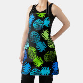 Momona Hawaiian Tropische ananas - Blauwgroen zwar Schort (Insitu)