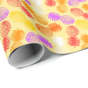 Momona Hawaiian Tropische ananas Cadeaupapier